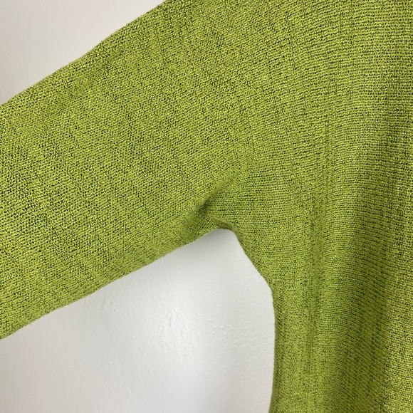 Soft Surroundings Knit Oversized Short Sleeve Green Sweater women’s Small/Medium - Picture 5 of 10